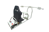 GTR Simulator - GTR Simulator GTM motion Model Frame with Seat and Triple Monitor Stand (Motor, Shifter Holder, Seat Slider Included) Majestic Black - Image 13