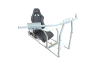 GTR Simulator - GTR Simulator GTM motion Model Frame with Seat and Triple Monitor Stand (Motor, Shifter Holder, Seat Slider Included) Diamond Silver - Image 9