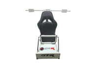 GTR Simulator - GTR Simulator GTM motion Model Frame with Seat and Triple Monitor Stand (Motor, Shifter Holder, Seat Slider Included) Diamond Silver - Image 12