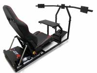 GTR Simulator - GTR Simulator GTM motion Model Frame with Seat and Triple Monitor Stand (Motor, Shifter Holder, Seat Slider Included) Majestic Black - Image 62