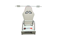 GTR Simulator - GTR Simulator GTM motion Model Frame with Seat and Triple Monitor Stand (Motor, Shifter Holder, Seat Slider Included) Diamond Silver - Image 16