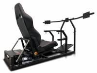 GTR Simulator - GTR Simulator GTM motion Model Frame with Seat and Triple Monitor Stand (Motor, Shifter Holder, Seat Slider Included) Majestic Black - Image 61