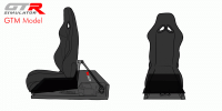 GTR Simulator - GTR Simulator GTM motion Model Frame with Seat and Triple Monitor Stand (Motor, Shifter Holder, Seat Slider Included) Diamond Silver - Image 40