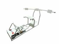 GTR Simulator - GTR Simulator GTM motion Model Frame with Seat and Triple Monitor Stand (Motor, Shifter Holder, Seat Slider Included) Diamond Silver - Image 46