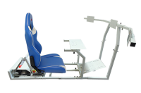 GTR Simulator - GTR Simulator GTM motion Model Frame with Seat and Triple Monitor Stand (Motor, Shifter Holder, Seat Slider Included) Alpine White - Image 7