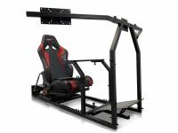 GTR Simulator - GTR Simulator GTM motion Model Frame with Seat and Triple Monitor Stand (Motor, Shifter Holder, Seat Slider Included) Diamond Silver - Image 59