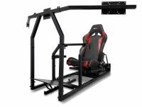 GTR Simulator - GTR Simulator GTM motion Model Frame with Seat and Triple Monitor Stand (Motor, Shifter Holder, Seat Slider Included) Diamond Silver - Image 60