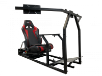 GTR Simulator - GTR Simulator GTM motion Model Frame with Seat and Triple Monitor Stand (Motor, Shifter Holder, Seat Slider Included) Diamond Silver - Image 63