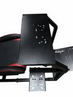 GTR Simulator - GTR Simulator GTM motion Model Frame with Seat and Triple Monitor Stand (Motor, Shifter Holder, Seat Slider Included) Majestic Black  with Red - Image 37