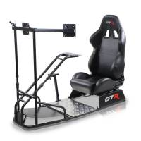 GTR Simulator - GTR Simulator GTSF Model Racing Simulator with Gear Shifter & Steering Mounts, Monitor Mount and Real Racing Seat White with Red - Image 15