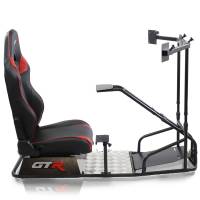 GTR Simulator - GTR Simulator GTSF Model Racing Simulator with Gear Shifter & Steering Mounts, Monitor Mount and Real Racing Seat White with Red - Image 25