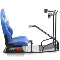 GTR Simulator - GTR Simulator GTSF Model Racing Simulator with Gear Shifter & Steering Mounts, Monitor Mount and Real Racing Seat White with Red - Image 39