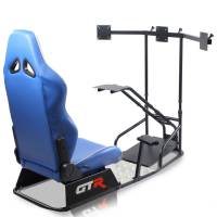 GTR Simulator - GTR Simulator GTSF Model Racing Simulator with Gear Shifter & Steering Mounts, Monitor Mount and Real Racing Seat White with Red - Image 47