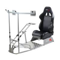 GTR Simulator - GTR Simulator GTSF Model Racing Simulator with Gear Shifter & Steering Mounts, Monitor Mount and Real Racing Seat White with Red - Image 89