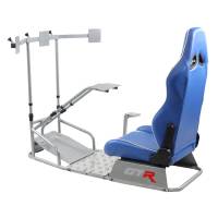 GTR Simulator - GTR Simulator GTSF Model Racing Simulator with Gear Shifter & Steering Mounts, Monitor Mount and Real Racing Seat White with Red - Image 119