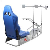 GTR Simulator - GTR Simulator GTSF Model Racing Simulator with Gear Shifter & Steering Mounts, Monitor Mount and Real Racing Seat White with Red - Image 121