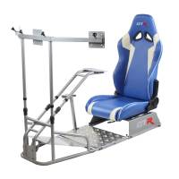 GTR Simulator - GTR Simulator GTSF Model Racing Simulator with Gear Shifter & Steering Mounts, Monitor Mount and Real Racing Seat White with Red - Image 127