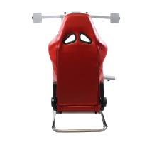 GTR Simulator - GTR Simulator GTSF Model Racing Simulator with Gear Shifter & Steering Mounts, Monitor Mount and Real Racing Seat White with Red - Image 131