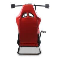 GTR Simulator - GTR Simulator GTSF Model Racing Simulator with Gear Shifter & Steering Mounts, Monitor Mount and Real Racing Seat Red with White - Image 55