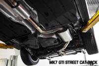 HPA - HPA Cat-Back Street Exhaust w/ Center Muffler for Mk7 VW Golf GTI, Black tip - Image 5