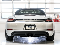 AWE Tuning - AWE Tuning Porsche 718 Boxster / Cayman Touring Edition Exhaust - Diamond Black Tips - Image 9