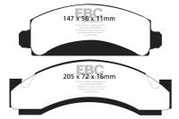 EBC Brakes - EBC Brakes 6000 Series Greenstuff Truck/SUV Brakes Disc Pads DP61241 - Image 1