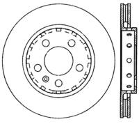 StopTech Sport Slotted Cryo Brake Rotor; Rear Left