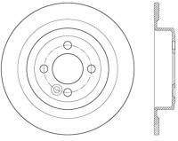 StopTech Sport Slotted Cryo Brake Rotor; Rear Right