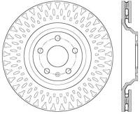 StopTech Sport Drilled/Slotted Brake Rotor; Front Right