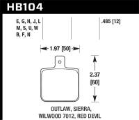 Hawk Performance HT-10 Disc Brake Pad