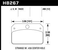 Hawk Performance DTC-30 Disc Brake Pad