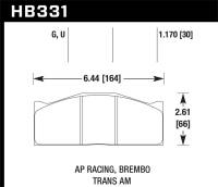 Hawk Performance DTC-80 Disc Brake Pad