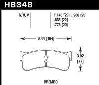 Hawk Performance DTC-70 Disc Brake Pad