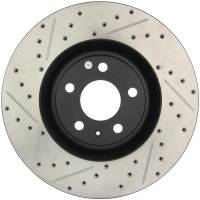 StopTech Sport Drilled/Slotted Brake Rotor; Front Right