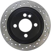 StopTech Sport Drilled/Slotted Brake Rotor; Rear Right