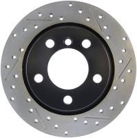 StopTech Sport Drilled/Slotted Brake Rotor; Rear Left