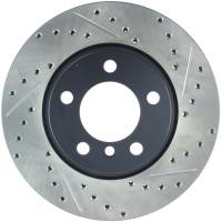 StopTech Sport Drilled/Slotted Brake Rotor; Front Left