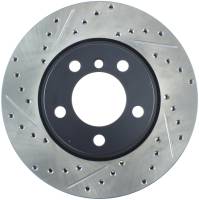 StopTech Sport Drilled/Slotted Brake Rotor; Front Right