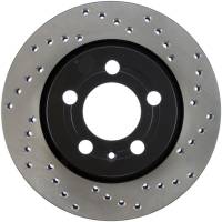 StopTech Sport Cross Drilled Brake Rotor; Rear Left