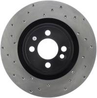 StopTech Sport Cross Drilled Brake Rotor; Front Right