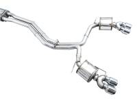 AWE Tuning - AWE Tuning AWE Tuning 19-23 Audi C8 S6/S7 2.9T V6 AWD Touring Edition Exhaust - Chrome Silver Tips - 3015-42103 - Image 6