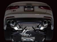 AWE Tuning - AWE Tuning AWE Tuning 19-23 Audi C8 S6/S7 2.9T V6 AWD Touring Edition Exhaust - Chrome Silver Tips - 3015-42103 - Image 10