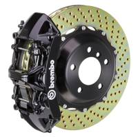 Brembo 03-07 H2 Rear GT BBK 4 Piston Cast 2pc 380x32 2pc Rotor Drilled-Black - 2B1.9001A1