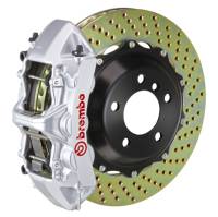 Brembo 03-07 H2 Rear GT BBK 4 Piston Cast 2pc 380x32 2pc Rotor Drilled-Silver - 2B1.9001A3