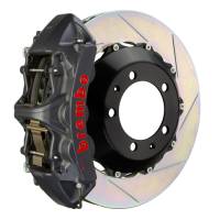 Brembo 05-09 F430 Challenge Rear GTS BBK 6 Piston Cast 380x32 2pc Rotor Slotted Type-1-Black HA - 2M2.9003AS