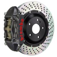 Brembo 01-06 M3 Rear GTS BBK 4 Piston Cast 345x28 2pc Rotor Drilled-Black HA - 2P1.8002AS