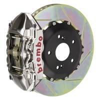 Brembo 07-15 TT 3.2L/09-15 TTS Rr GTR BBK 4Pist Billet 328x28 2pc Rotor Slotted Type1-Nickel - 2P2.6007AR