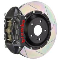 Brembo 01-06 M3 Rear GTS BBK 4 Piston Cast 345x28 2pc Rotor Slotted Type-1-Black HA - 2P2.8002AS