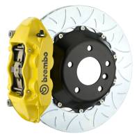 Brembo 04-10 5-Series (Excl. xDrive/M5) Rr GT BBK 4Pist Cast 345x28 2pc Rotor Slotted Type3- Yellow - 2P3.8006A5