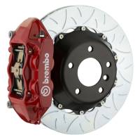 Brembo 03-07 Cayenne/S/Turbo Rr GT BBK 4Pis Cast 380x28 2pc Rotor Slotted Type3-Red - 2P3.9001A2